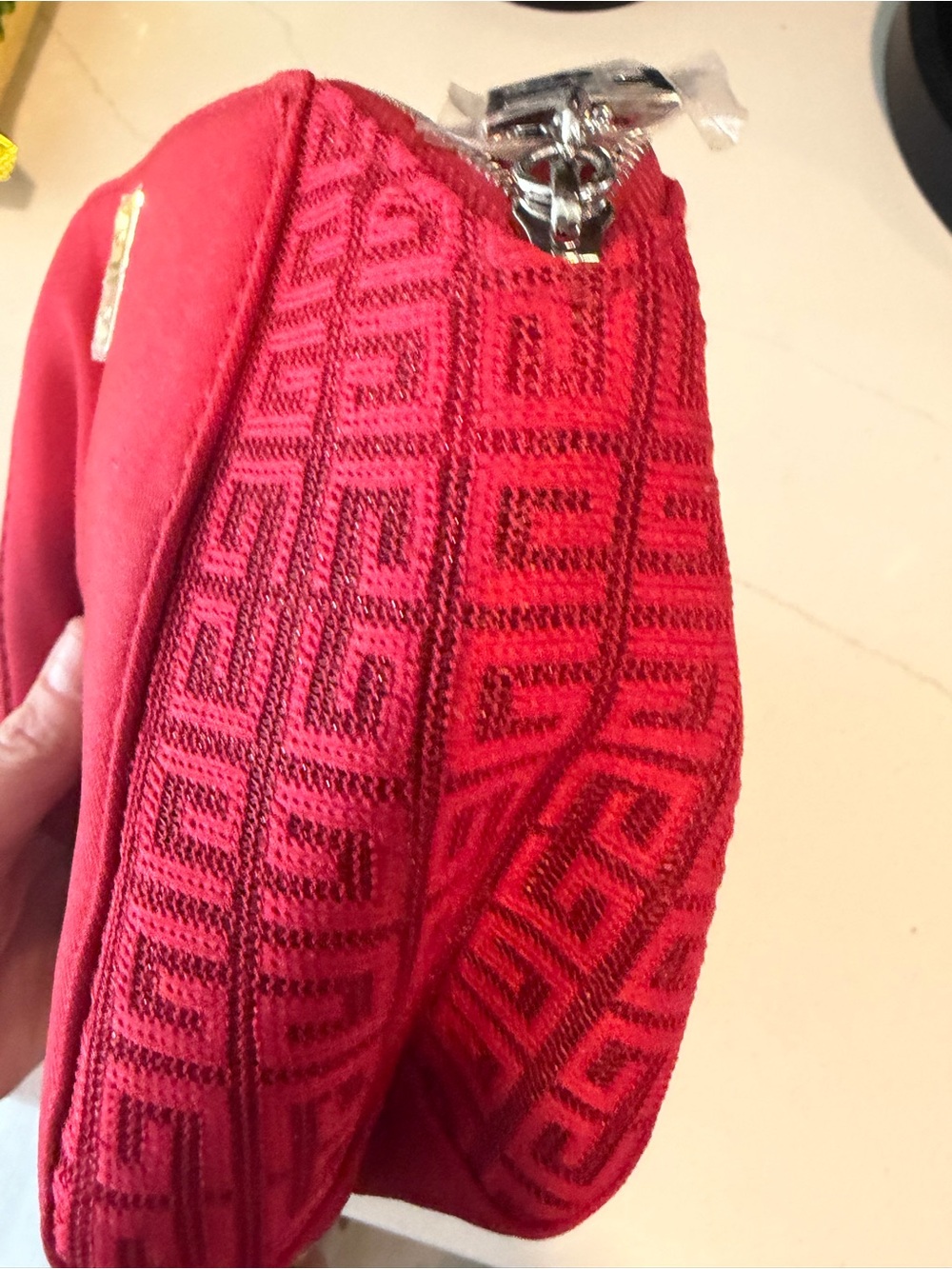 Givenchy Red Logo Cosmetic Pouch - Picture 3 of 5